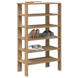 Vidaxx Schuhregal 61x32x105 cm aus handgefertigtem Holz, handwerkliche Eichenfarbe