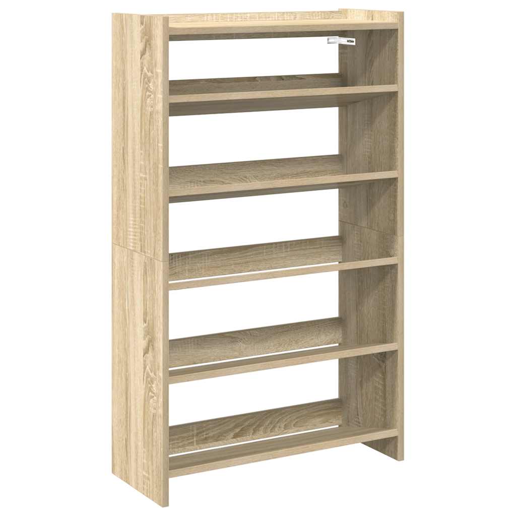 Vidaxx Schuhregal 60x25x100 cm Holzwerkstoff Sonoma-Eiche-farbig