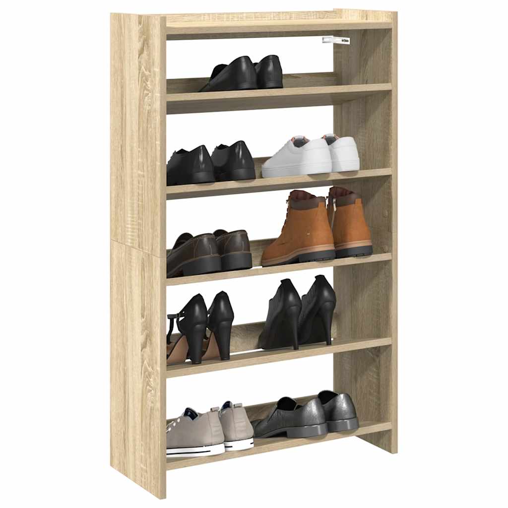 Vidaxx Schuhregal 60x25x100 cm Holzwerkstoff Sonoma-Eiche-farbig