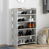 Vidaxx Schuhregal 60x25x100 cm Holzwerkstoff Betongrau