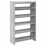 Vidaxx Schuhregal 60x25x100 cm, Holzwerkstoff, Sonoma-Eiche, grau