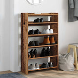 Vidaxx Schuhregal 60x25x100 cm fertiges Holz, altholzfarben