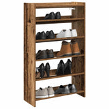 Vidaxx Schuhregal 60x25x100 cm fertiges Holz, altholzfarben
