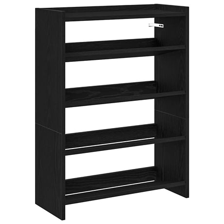 Vidaxx Schuhregal 60x25x81 cm lackiertes Holz schwarz