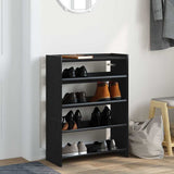 Vidaxx Schuhregal 60x25x81 cm lackiertes Holz schwarz