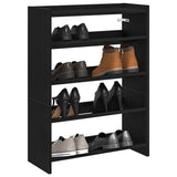 Vidaxx Schuhregal 60x25x81 cm lackiertes Holz schwarz