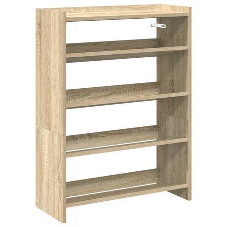 Vidaxx Schuhregal 60x25x81 cm, fertiges Holz Sonoma-Eiche-farbig