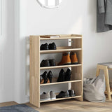 Vidaxx Schuhregal 60x25x81 cm, fertiges Holz Sonoma-Eiche-farbig
