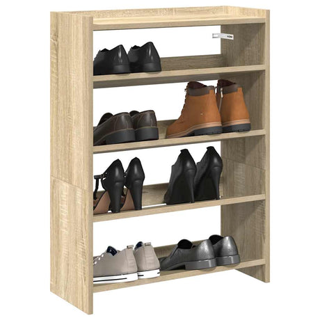 Vidaxx Schuhregal 60x25x81 cm, fertiges Holz Sonoma-Eiche-farbig
