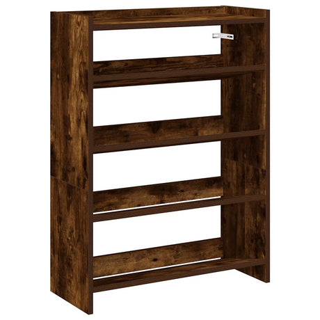 Vidaxx Schuhregal 60x25x81 cm verarbeitetes Holz, geräucherte Eiche