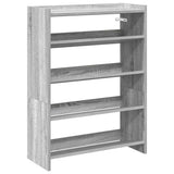 Vidaxx Schuhregal 60x25x81 cm, Holzwerkstoff, Sonoma-Eiche, grau
