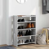 Vidaxx Schuhregal 60x25x81 cm, Holzwerkstoff, Sonoma-Eiche, grau