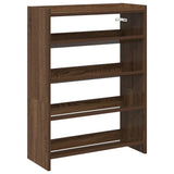 Vidaxx Schuhregal 60 x 25 x 81 cm, fertige Holzfarbe, braune Eiche