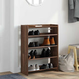 Vidaxx Schuhregal 60 x 25 x 81 cm, fertige Holzfarbe, braune Eiche