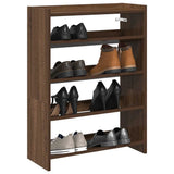 Vidaxx Schuhregal 60 x 25 x 81 cm, fertige Holzfarbe, braune Eiche