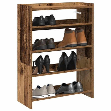 Vidaxx Schuhregal 60x25x81 cm fertiges Holz, altholzfarben