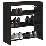 Vidaxx Schuhregal 60x25x62 cm lackiertes Holz schwarz