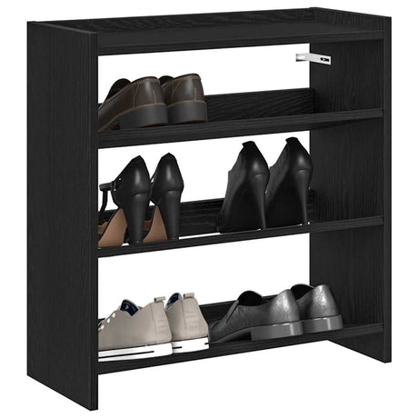 Vidaxx Schuhregal 60x25x62 cm lackiertes Holz schwarz