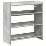Vidaxx Schuhregal 60x25x62 cm Holzwerkstoff Betongrau
