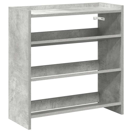 Vidaxx Schuhregal 60x25x62 cm Holzwerkstoff Betongrau