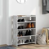 Vidaxx Schuhregal 60x25x62 cm Holzwerkstoff Betongrau