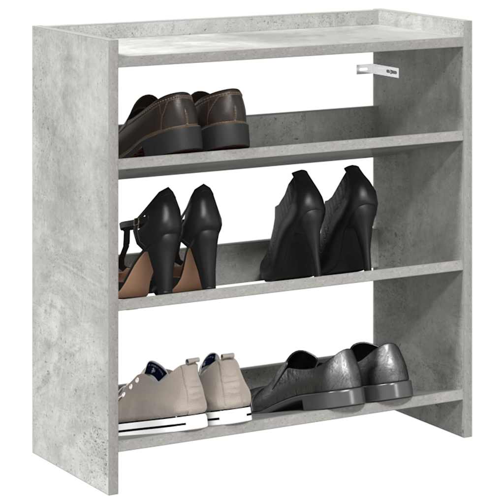 Vidaxx Schuhregal 60x25x62 cm Holzwerkstoff Betongrau