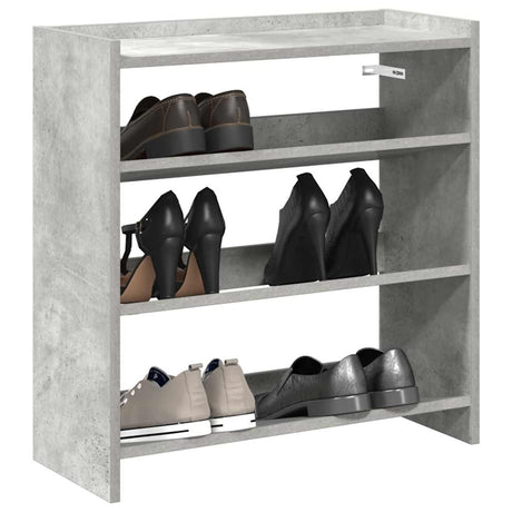 Vidaxx Schuhregal 60x25x62 cm Holzwerkstoff Betongrau