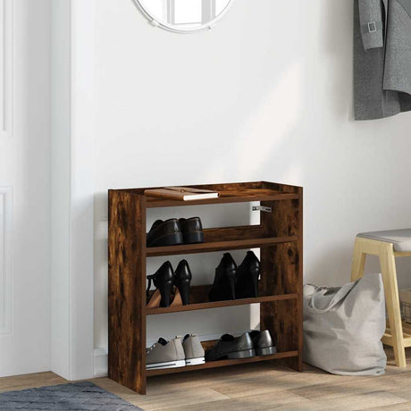 Vidaxx Schuhregal 60x25x62 cm verarbeitetes Holz, geräucherte Eiche