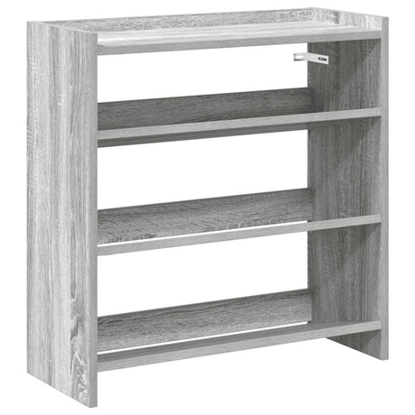Vidaxx Schuhregal 60x25x62 cm, fertiges Holz, graue Sonoma-Eiche
