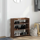 Vidaxx Schuhregal 60 x 25 x 62 cm, fertige Holzfarbe, braune Eiche