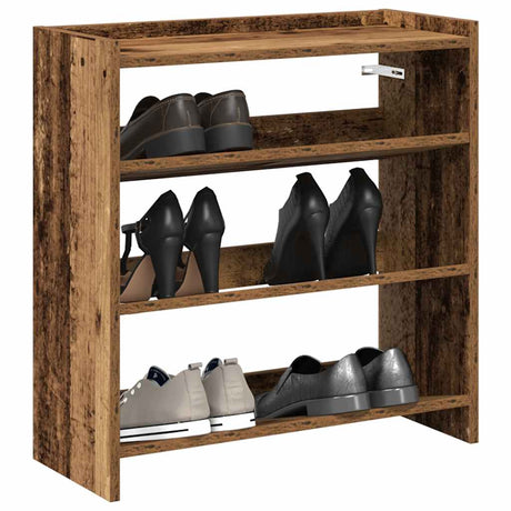 Vidaxx Schuhregal 60x25x62 cm fertiges Holz, altholzfarben