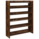 Vidaxx Schuhregal 80x25x100 cm verarbeitetes Holz, geräucherte Eiche