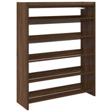 Vidaxx Schuhregal 80x25x100 cm, fertige Holzfarbe, braune Eiche