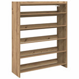 VidaXL Schuhregal 80x25x100 cm aus handgefertigtem Holz, Farbe handwerkliche Eiche