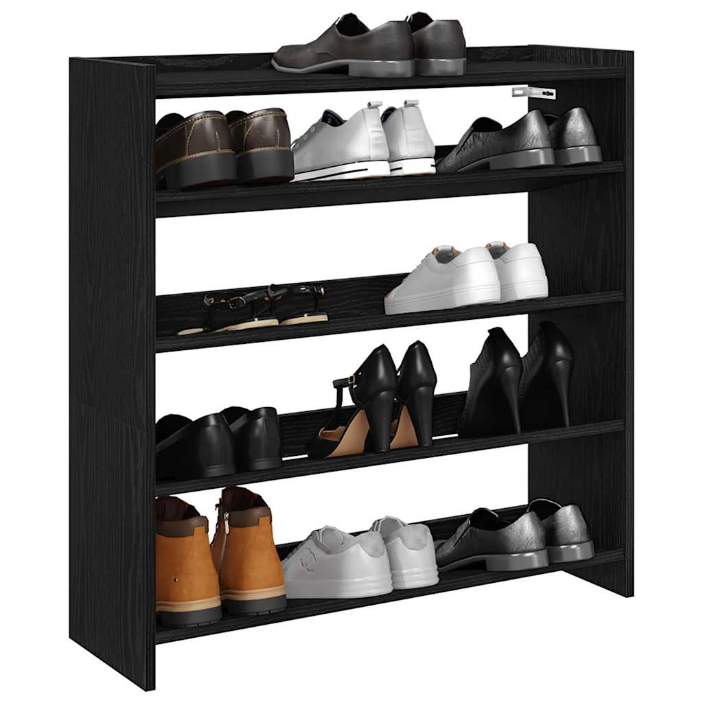 Vidaxx Schuhregal 80x25x81 cm lackiertes Holz schwarz