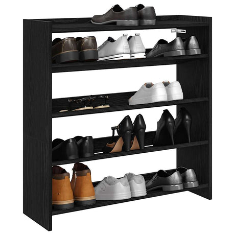 Vidaxx Schuhregal 80x25x81 cm lackiertes Holz schwarz