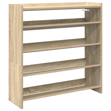 Vidaxx Schuhregal 80x25x81 cm, fertiges Holz Sonoma-Eiche-farbig
