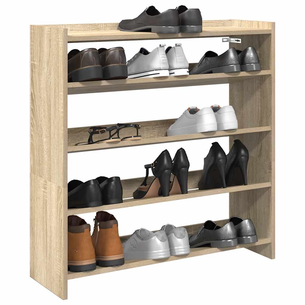 Vidaxx Schuhregal 80x25x81 cm, fertiges Holz Sonoma-Eiche-farbig