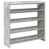 Vidaxx Schuhregal 80x25x81 cm Holzwerkstoff Betongrau