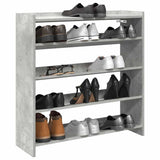 Vidaxx Schuhregal 80x25x81 cm Holzwerkstoff Betongrau