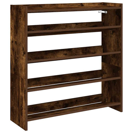 Vidaxx Schuhregal 80x25x81 cm verarbeitetes Holz, geräucherte Eiche