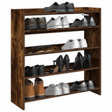 Vidaxx Schuhregal 80x25x81 cm verarbeitetes Holz, geräucherte Eiche