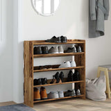Vidaxx Schuhregal 80x25x81 cm fertiges Holz, altholzfarben