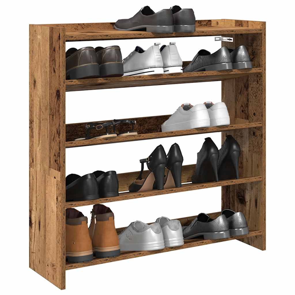 Vidaxx Schuhregal 80x25x81 cm fertiges Holz, altholzfarben