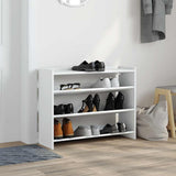 Vidaxx Schuhregal 80x25x62 cm, lackiertes Holz weiß