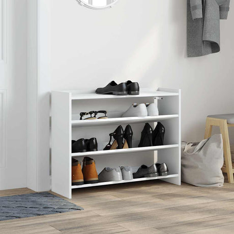 Vidaxx Schuhregal 80x25x62 cm, lackiertes Holz weiß