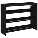 Vidaxx Schuhregal 80x25x62 cm lackiertes Holz schwarz