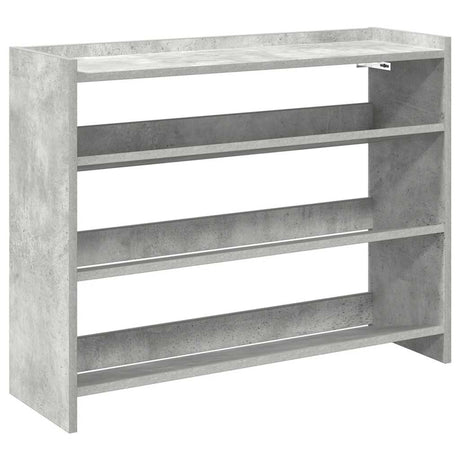 Vidaxx Schuhregal 80x25x62 cm Holzwerkstoff Betongrau