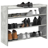 Vidaxx Schuhregal 80x25x62 cm Holzwerkstoff Betongrau