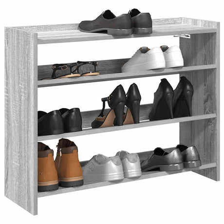 Vidaxx Schuhregal 80x25x62 cm, lackiert in der Farbe Sonoma-Eiche in der Farbe Grau